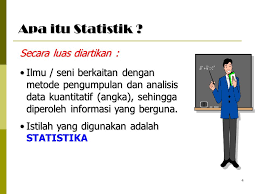 Ruang lingkup statistik dibagi menjadi dua menurut cara pengolahan datanya, yaitu statistik deskriptif dan statistik inferensial (induktif). Pertemuan Ke 1 Konsep Dan Ruang Lingkup Statistik Ppt Download