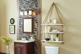 Complete this bath makeover with a new faucet and mirror, and you'll still keep the price under $500. Do It Herself Workshop Decorative Rope Shelf At Home Depot