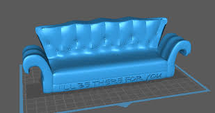 stl file friends sofa 3d print model