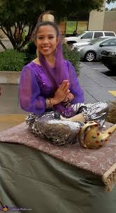 genie on a flying carpet illusion costume