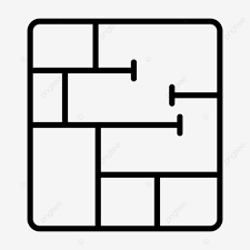 floor plan line icon vector floor plan