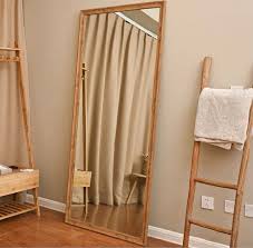 wooden full length mirror suitable