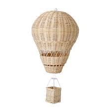 air balloon portable natural hot rattan