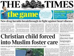 Times Uses Front Page For Ipso Ruling That Papers Article