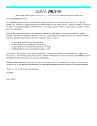 Best Accounting Finance Cover Letter Examples LiveCareer Sample Of    