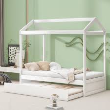house canopy bed with trundle bed