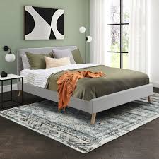 Webster Seashell Grey Macey Upholstered Bed