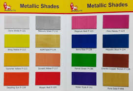 Asian Paints Metallic Colour Shade Card