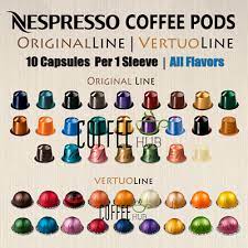 nespresso flavored coffee 10 pods