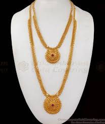 gold wedding haram necklace combo