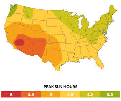 Solar Insolation Map How Many Sun Hours Do You Get