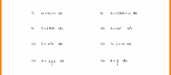 literal equations worksheet answers