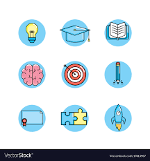 Set Creative Process And Brainstorm Invention Vector Image On Vectorstock