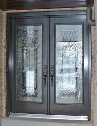 Steel Entry Door With Decorative Glass