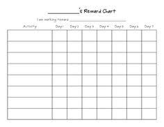 Reward Chart Template Free Magdalene Project Org