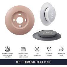 Wall Plate Cover For Google Nest Thermostat 2020 Wasserstein White