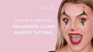 under 10 minutes clown makeup tutorial