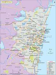 Tamil nadu is the tenth largest indian state by area 130,060 km2. Chennai Map City Map Of Chennai Tamilnadu India