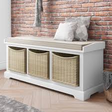 Shop for shoe storage bench with cushion at bed bath & beyond. White Shoe Rack With Seat Storage Bench Wicker Baskets Elms Furniture123