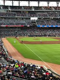 Suntrust Park Section 108 Home Of Atlanta Braves