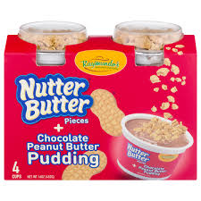 All you need is a package of nutter butter cookies, a package of white almond bark, and some candy eyes or chocolate chips and you'll have some neat treats for your little ghosts and goblins in no time. Save On Raymundo S Nutter Butter Pieces Chocolate Peanut Butter Pudding 4 Ct Order Online Delivery Giant
