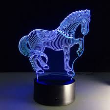 3d Led Animals Night Light Color Changing Lamp From Cougar Owl Horse To Deer Ebay