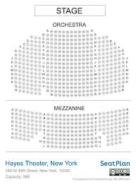 hayes theater new york seating chart