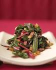 braised swiss chard with raisins and pine nuts