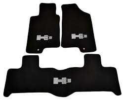 floor mats for hummer h3 tailored black