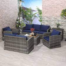 Outdoor Rattan Wicker Sofa Set