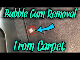 remove gum melted candy from carpet