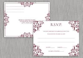 Wedding Rsvp Postcard Instant Download Editable Text Nadine