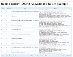 jqgrid add edit and delete record