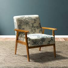 Oriel solid wood arm chair in ocean blue finish. Jayden Creation Davina Indigo Wooden Armchair Choy0013 Indigo The Home Depot