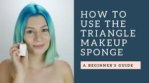 how to use a triangle makeup sponge