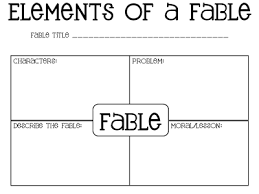 Elements Of A Fable Free Printable Mentor Texts