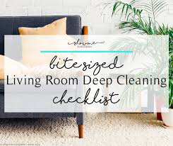 how to deep clean your living room