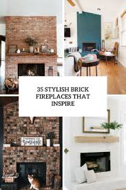 35 stylish brick fireplaces that