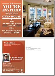 Realestate Open House Invitation Postcard Ink And Paper