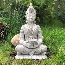 Lotus Buddha Garden Ornament Statue