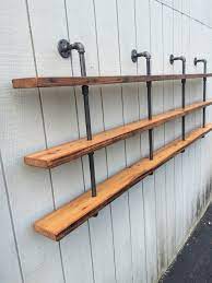 Industrial Three Shelf Bookcase With