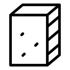 Drywall Brick Icon Outline Vector