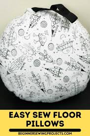 floor pillow beginner sewing projects