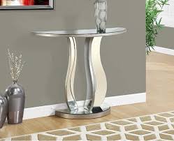 Silver Mirrored Console Sofa Table