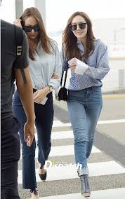 Krystal giordano 2017, krystal fashion 2017, krystal airport 2017, krystal photoshoot 2017. Jessica And Krystal Show Off Their Blanc Eclare Matching Outfits At The Airport Koreaboo