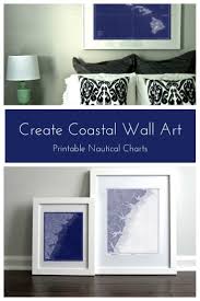 Printable Nautical Charts For Easy Map Wall Art Digital