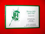 vtg - Golf Scorecard - BERRIEN HILLS GOLF CLUB gc - Benton Harbor ...