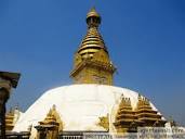 Swayambhunath stupa in Kathmandu, Nepal also known as the monkey ...