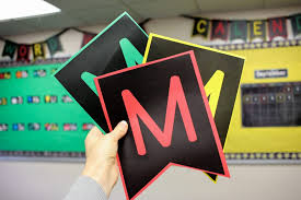 free bulletin board pennant letters for