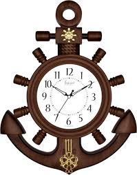 Teak Wood Pendulum Wall Clocks Pattern